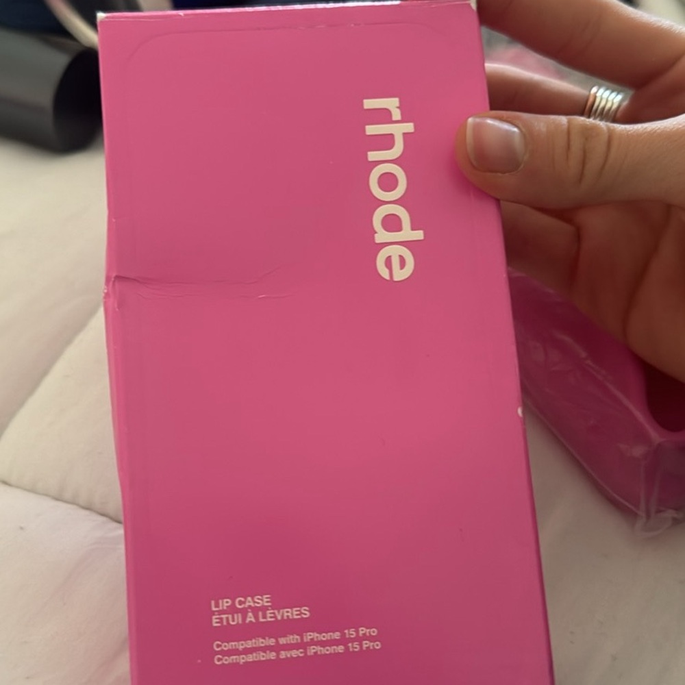 RHODE Vibrant Pink Lip Case for iPhone 15 Pro